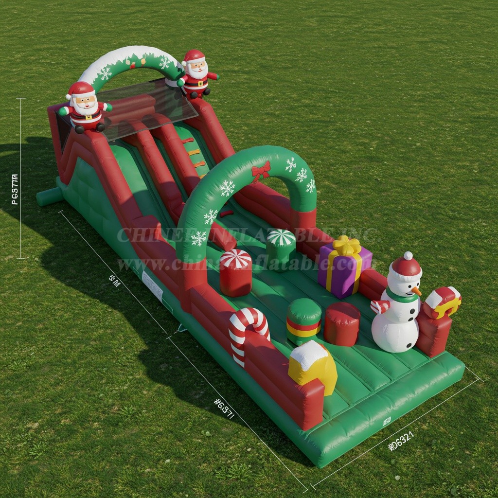 T8-8016 Christmas Inflatable Dry Slide