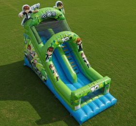 T8-8019 Ben 10 Inflatable Dry Slide