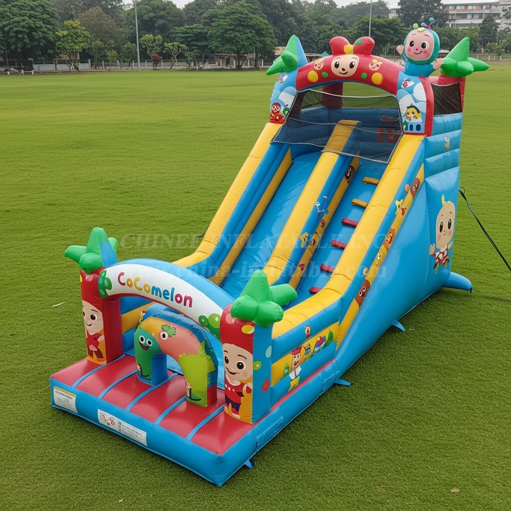 T8-8021 Cocomelon Inflatable Dry Slide