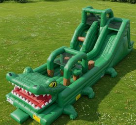 T8-8022 Crocodile Inflatable Dry Slide
