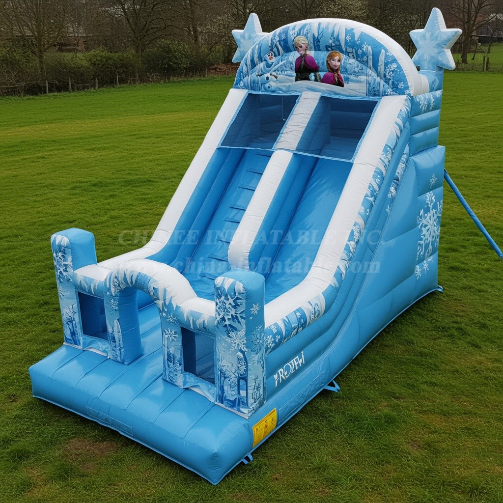 T8-8027 Frozen Inflatable Dry Slide