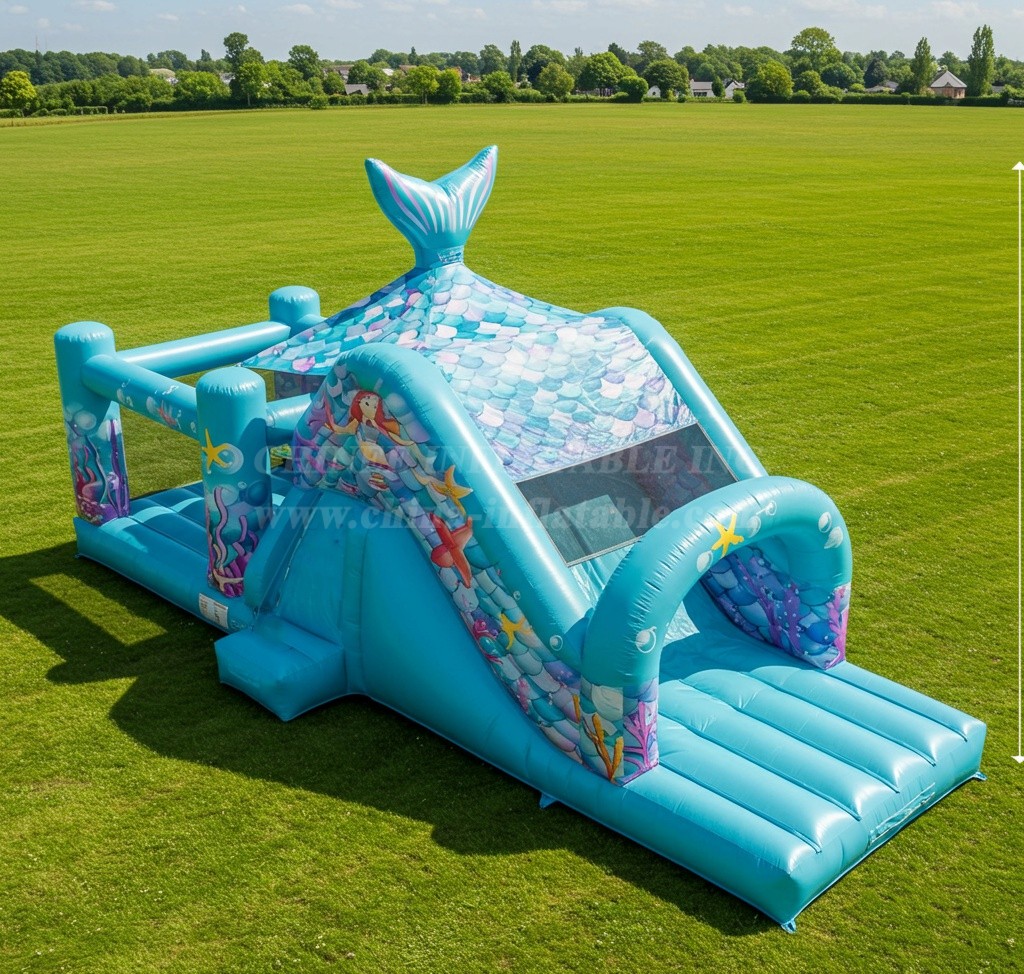 T8-8032 Mermaid Inflatable Dry Slide