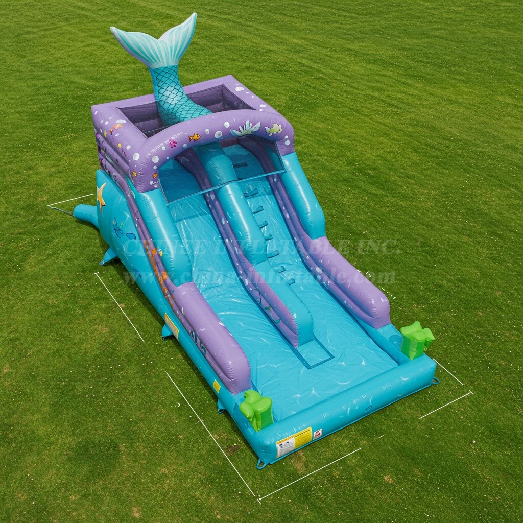 T8-8034 Mermaid Inflatable Water Slide