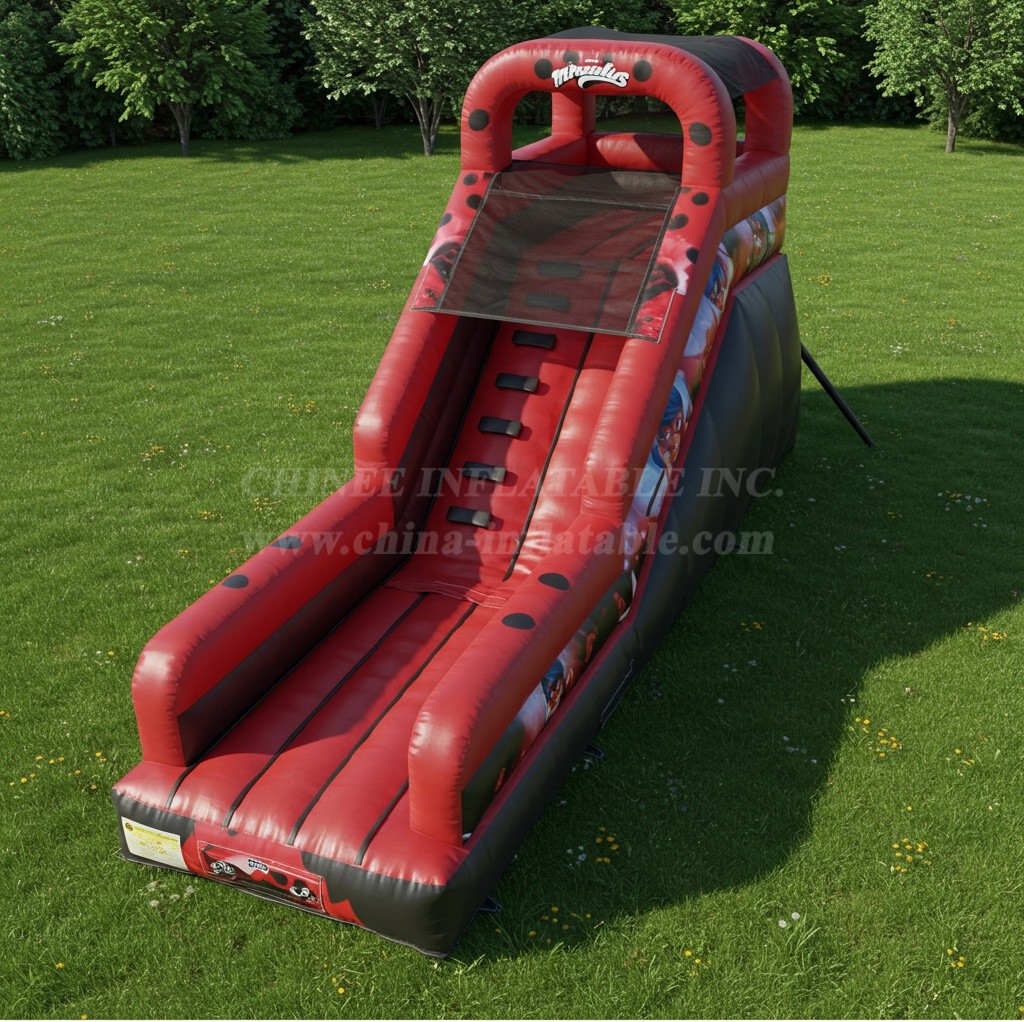 T8-8036 miraculous ladybug Inflatable Dry Slide
