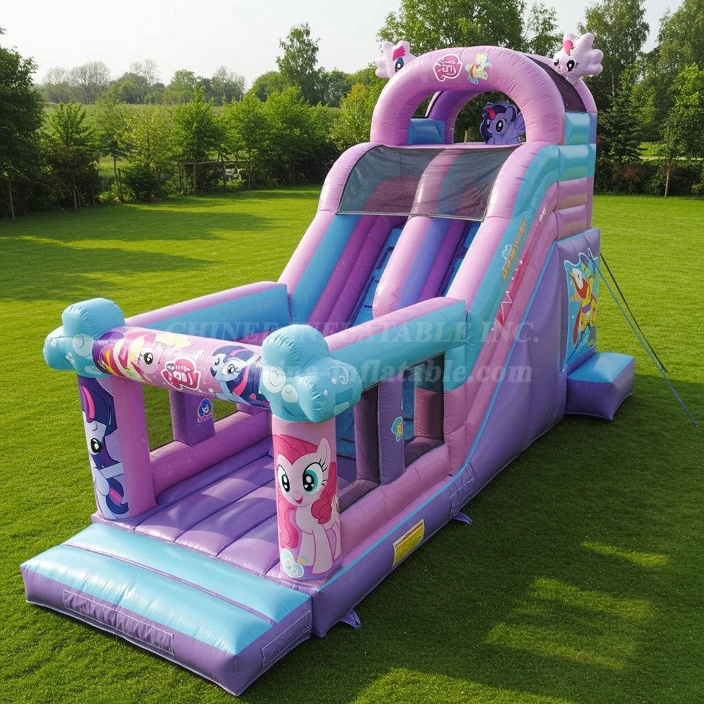 T8-8041 My Little Pony Inflatable Dry Slide