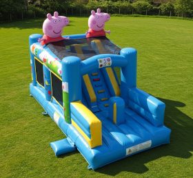 T8-8048 Peppa Pig Inflatable Dry Slide