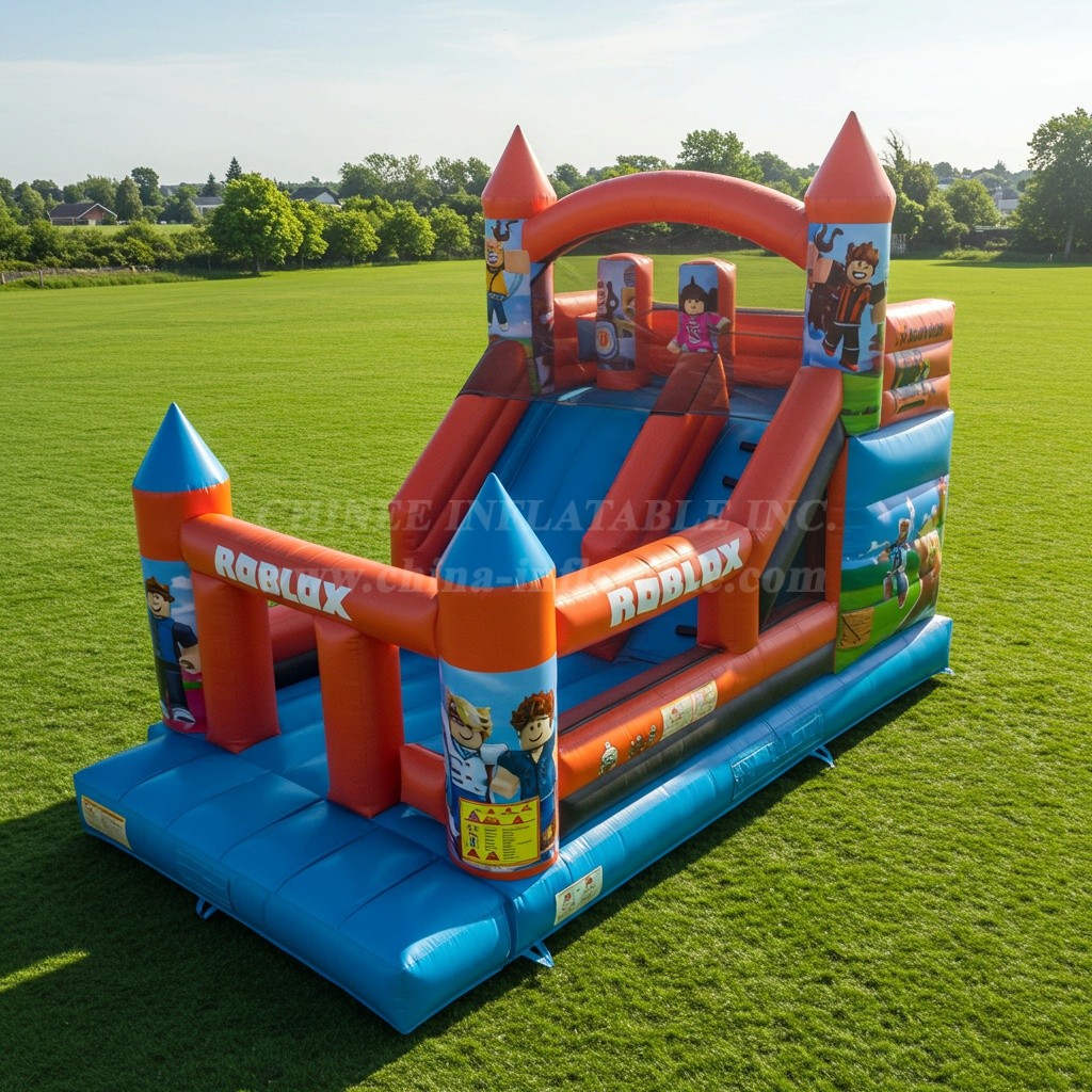 T8-8050 Roblox Inflatable Dry Slide
