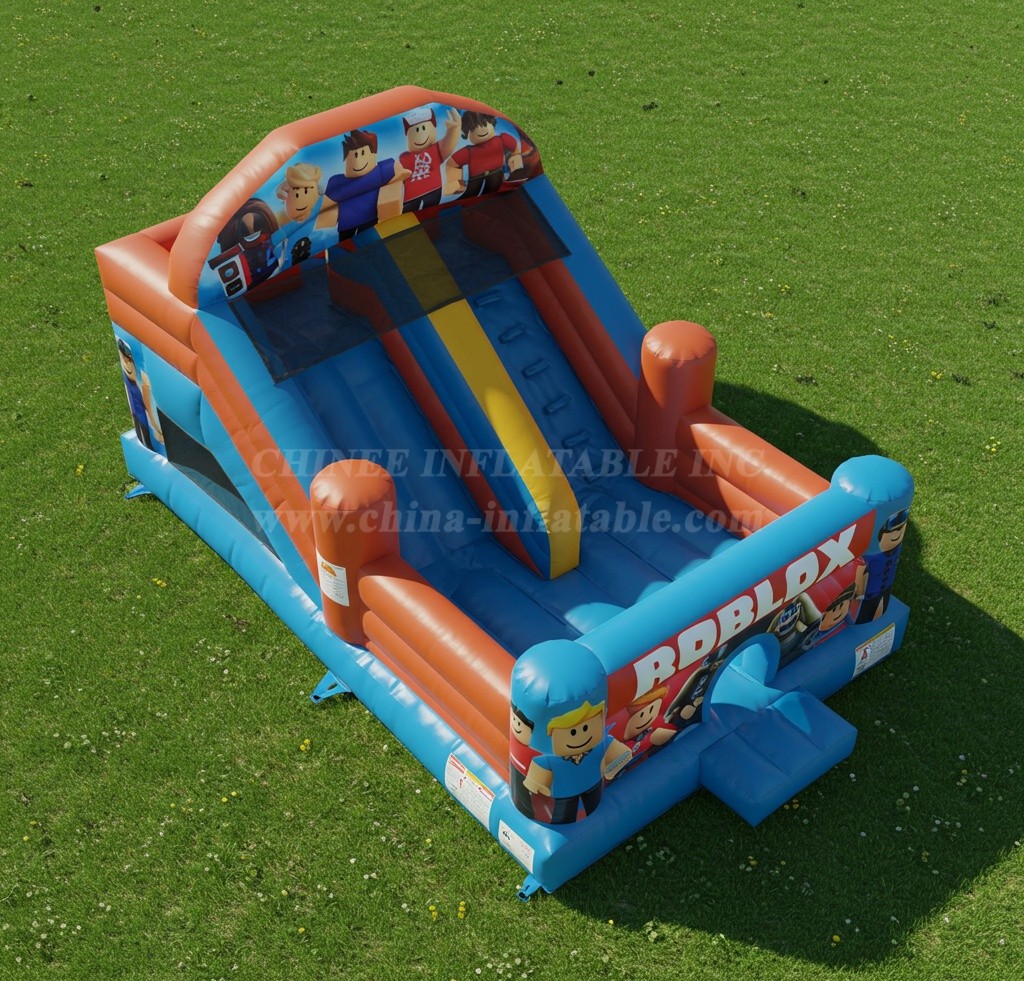 T8-8054 Roblox Inflatable Dry Slide