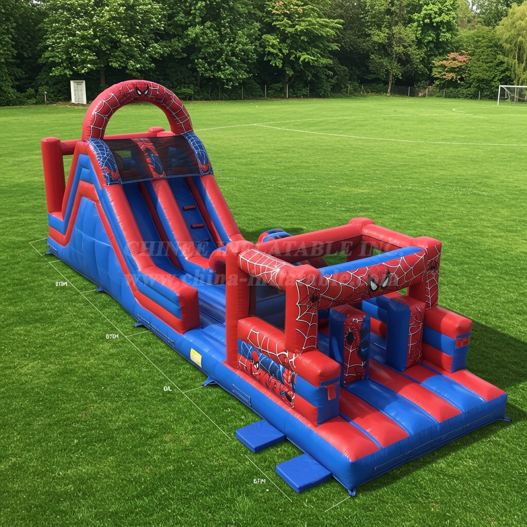 T8-8058 Spider-Man Inflatable Dry Slide