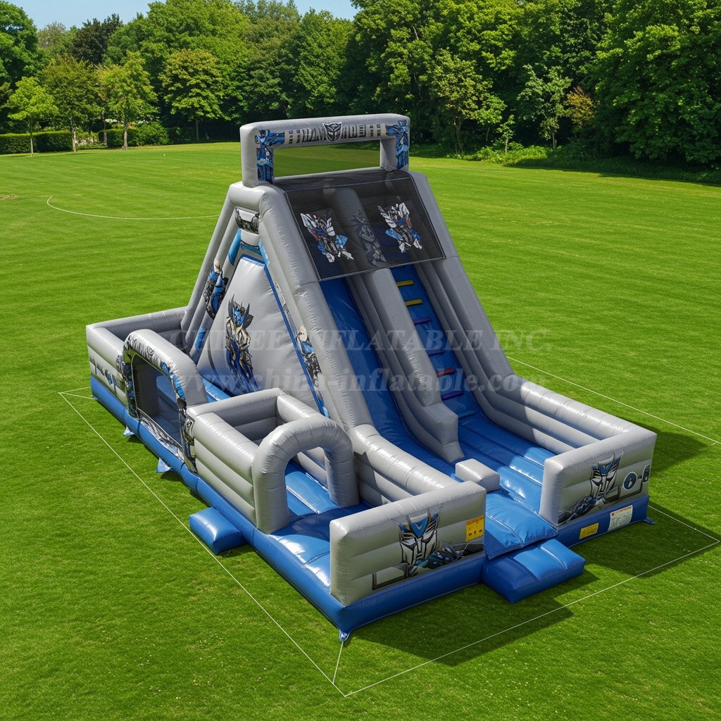 T8-8076 Transformers Inflatable Dry Slide