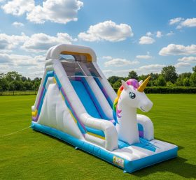 T8-8080 Unicorn Inflatable Dry Slide