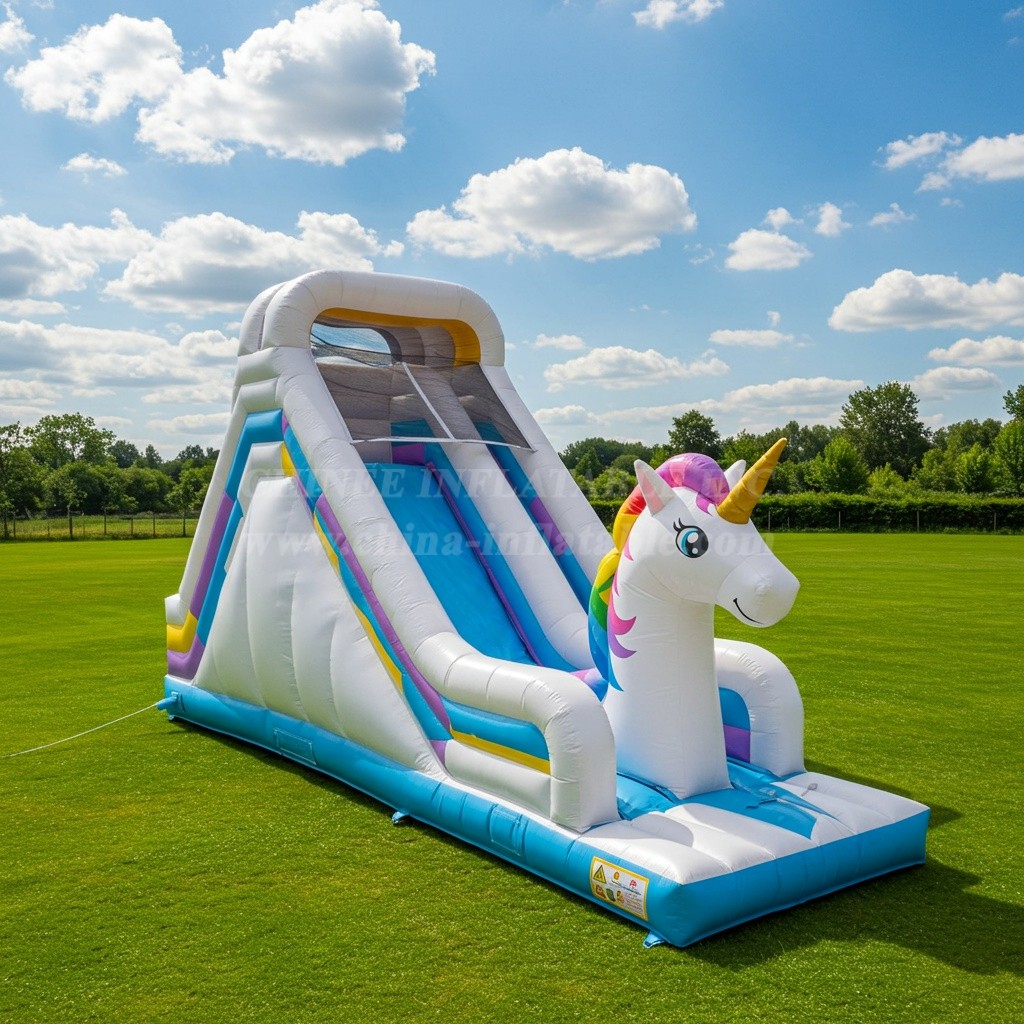 T8-8080 Unicorn Inflatable Dry Slide