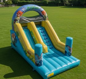 T8-8083 Zootopia Inflatable Dry Slide