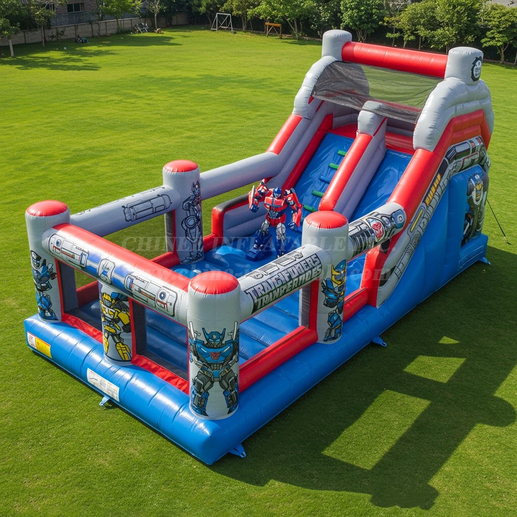 T8-8088 Transformers Inflatable Dry Slide