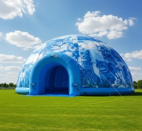 Tent1-4817 Blue Cat Inflatable Dome