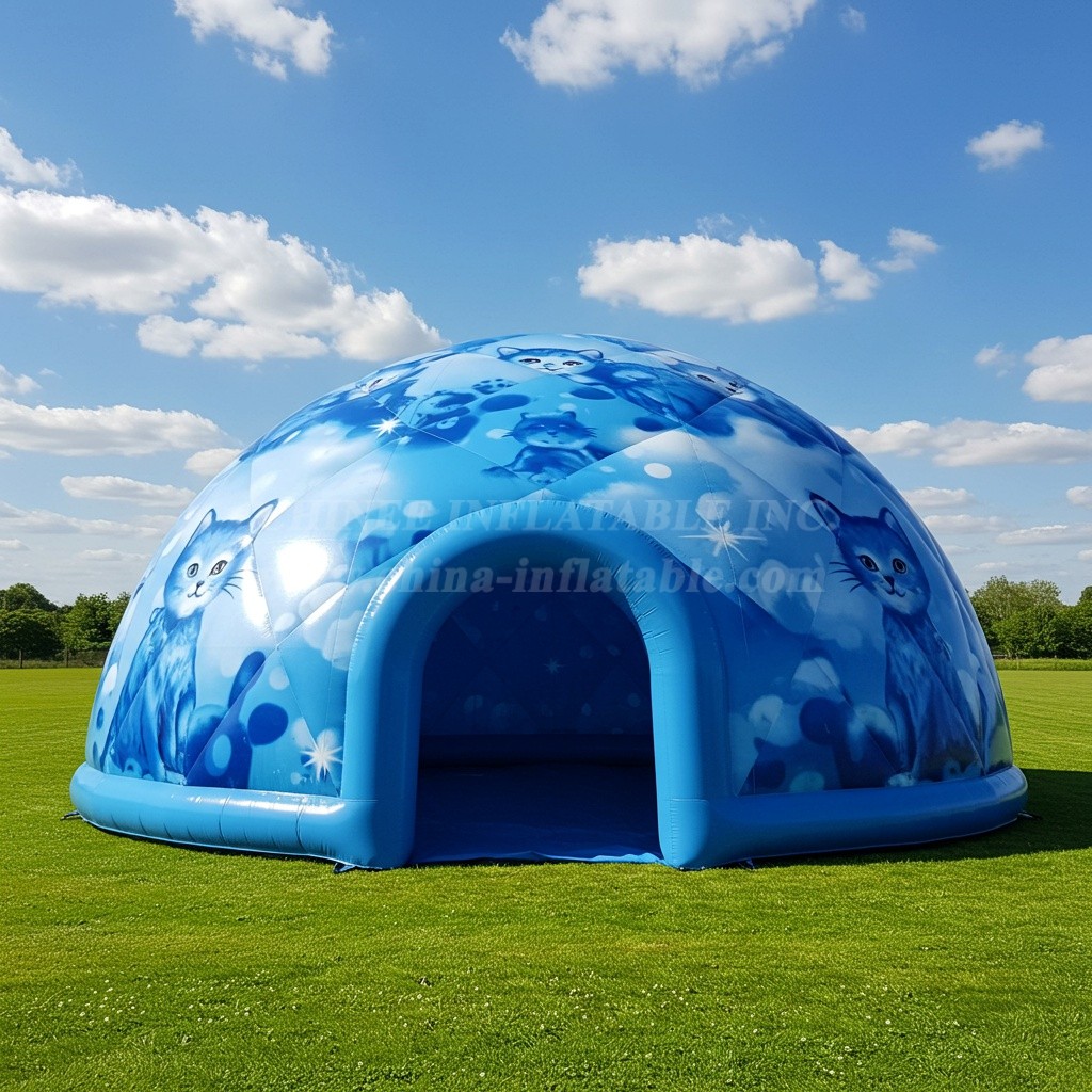 Tent1-4818 Blue Cat Inflatable Dome