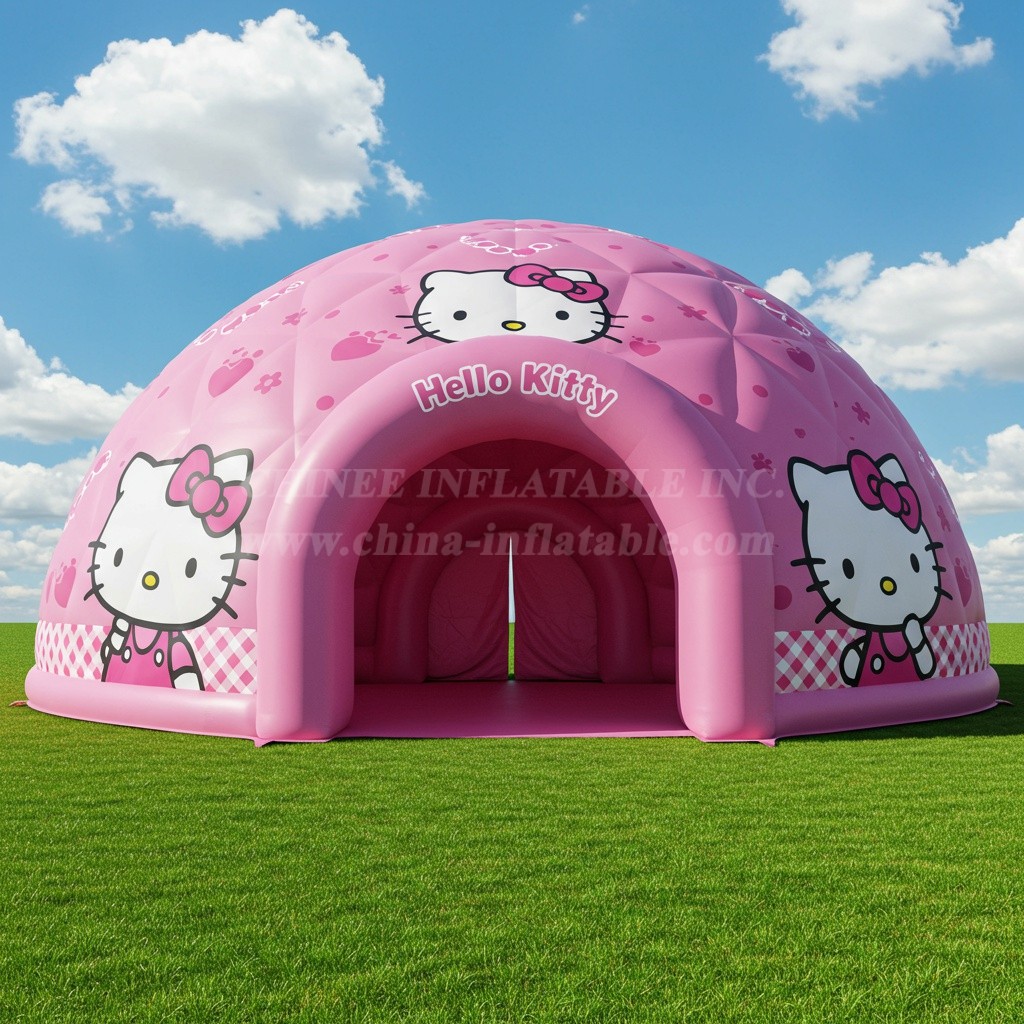 Tent1-4849 Hello Kitty Inflatable Dome