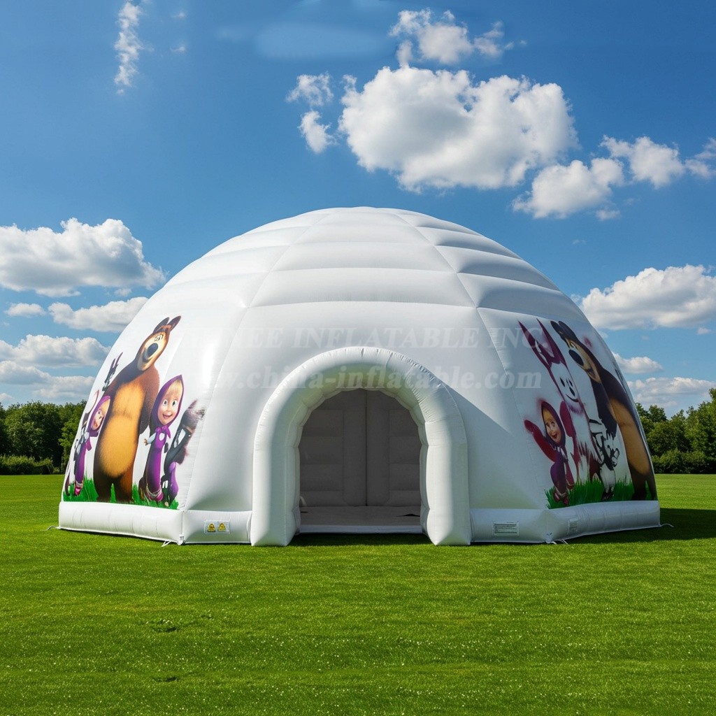 Tent1-4855 Masha And The Bear Inflatable Dome