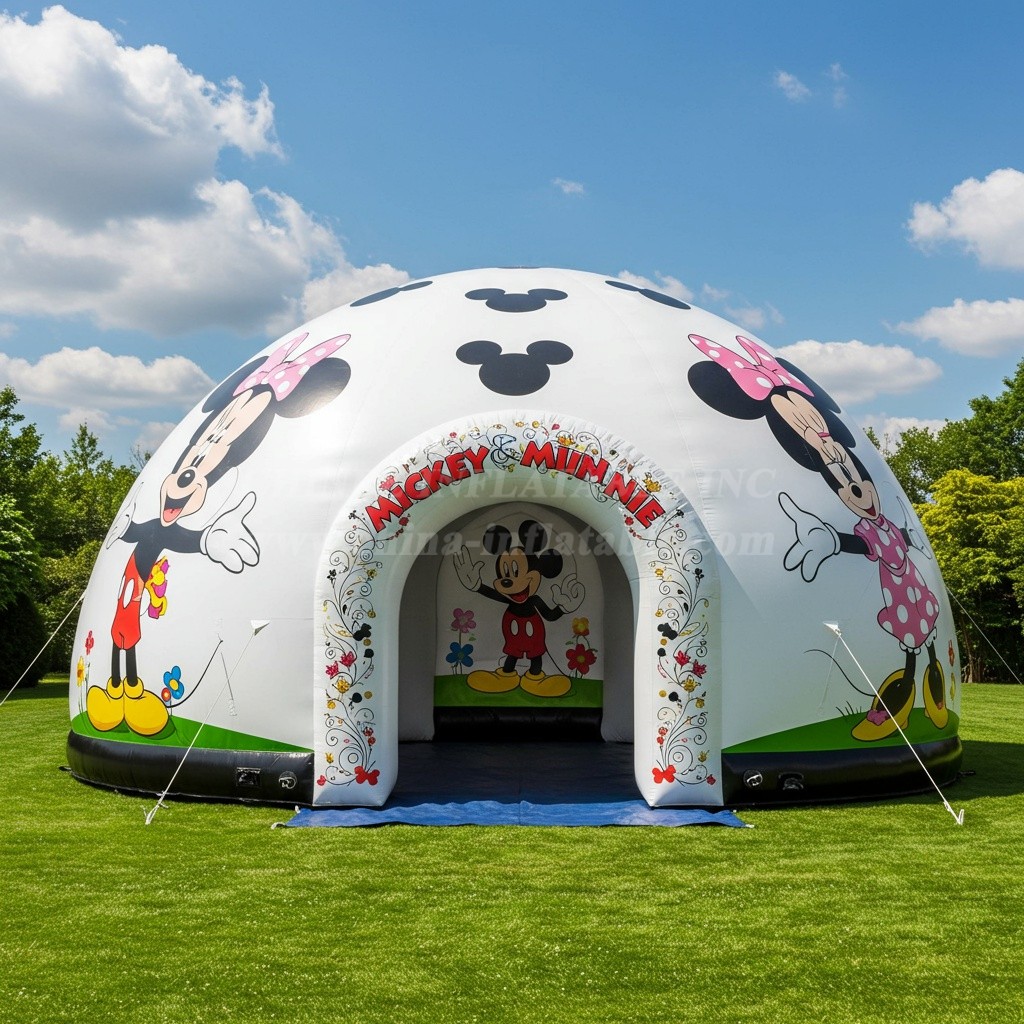 Tent1-4859 Mickey & Minnie Inflatable Dome