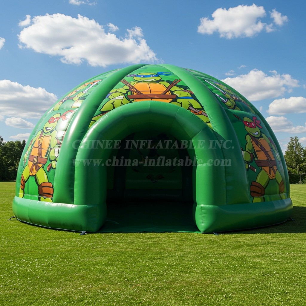 Tent1-4875 Ninja Turtles Inflatable Dome