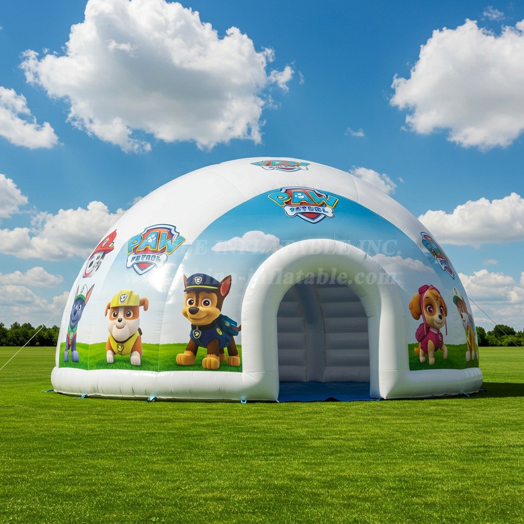 Tent1-4879 Paw Patrol Inflatable Dome