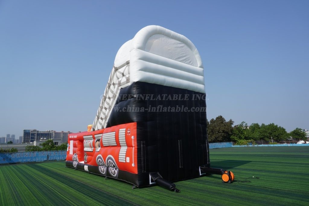 T8-7500 Fire Truck Theme Inflatable Slide