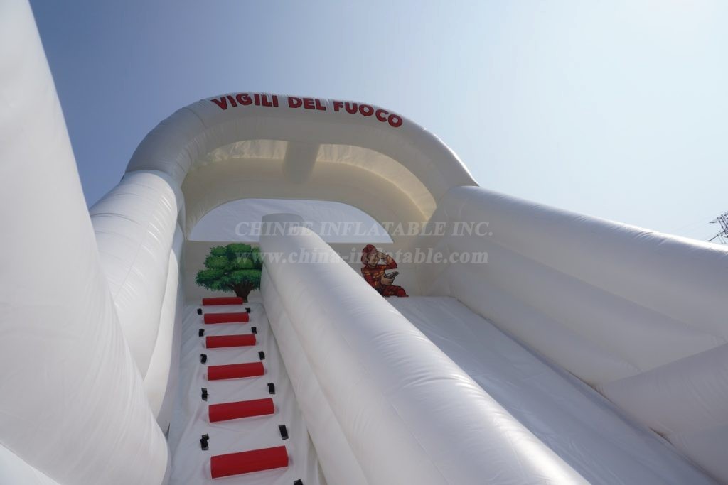 T8-7500 Fire Truck Theme Inflatable Slide