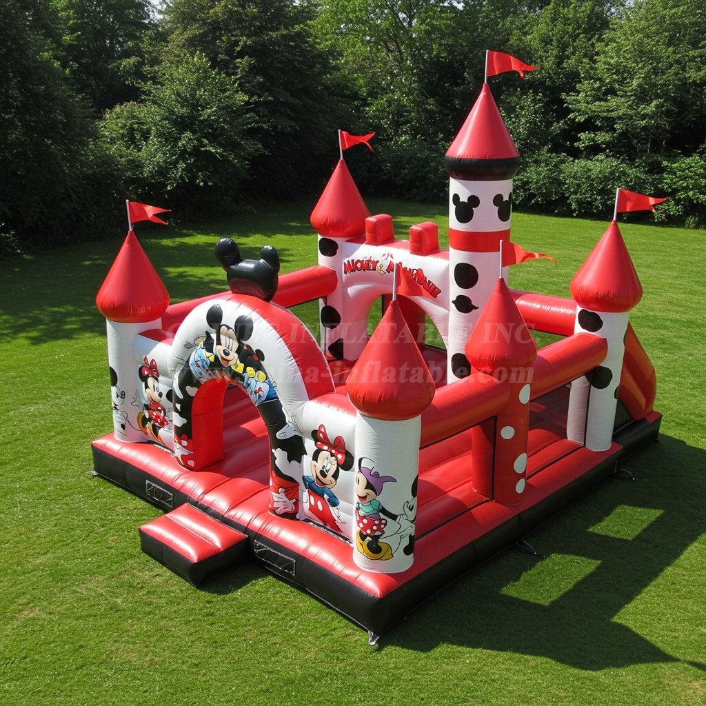 T2-8492 Mickey & Minnie Inflatable Castle