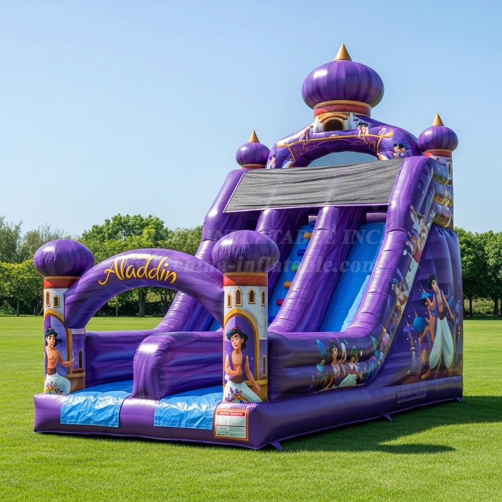 T8-8091 Aladdin Theme Inflatable Dry Slide