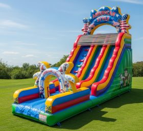 T8-8101 American Style Theme Inflatable Dry Slide