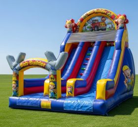 T8-8116 Bob The Builder Theme Inflatable Dry Slide