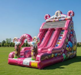 T8-8119 Candy Theme Inflatable Dry Slide