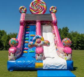 T8-8121 Candy Theme Inflatable Dry Slide