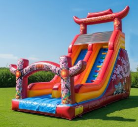 T8-8127 Chinese Style Theme Inflatable Dry Slide