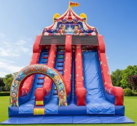 T8-8131 Circus Theme Inflatable Dry Slide