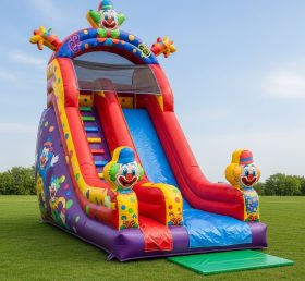 T8-8134 Clown Theme Inflatable Dry Slide