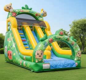 T8-8136 Cocomelon Theme Inflatable Dry Slide