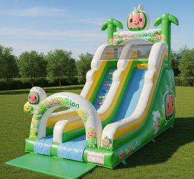 T8-8138 Cocomelon Theme Inflatable Dry Slide