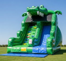 T8-8140 Crocodile Theme Inflatable Dry Slide