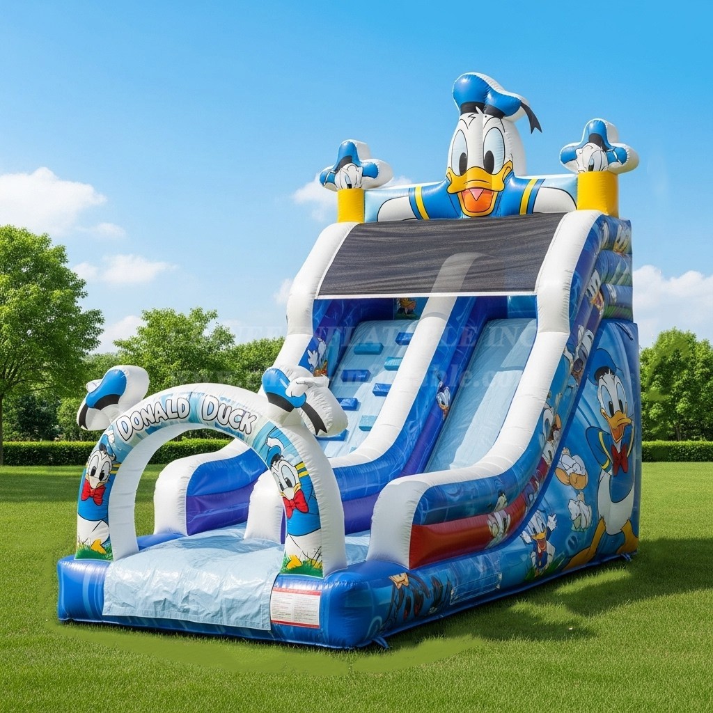 T8-8153 Donald Duck Theme Inflatable Dry Slide