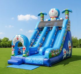 T8-8161 Doraemon Theme Inflatable Dry Slide