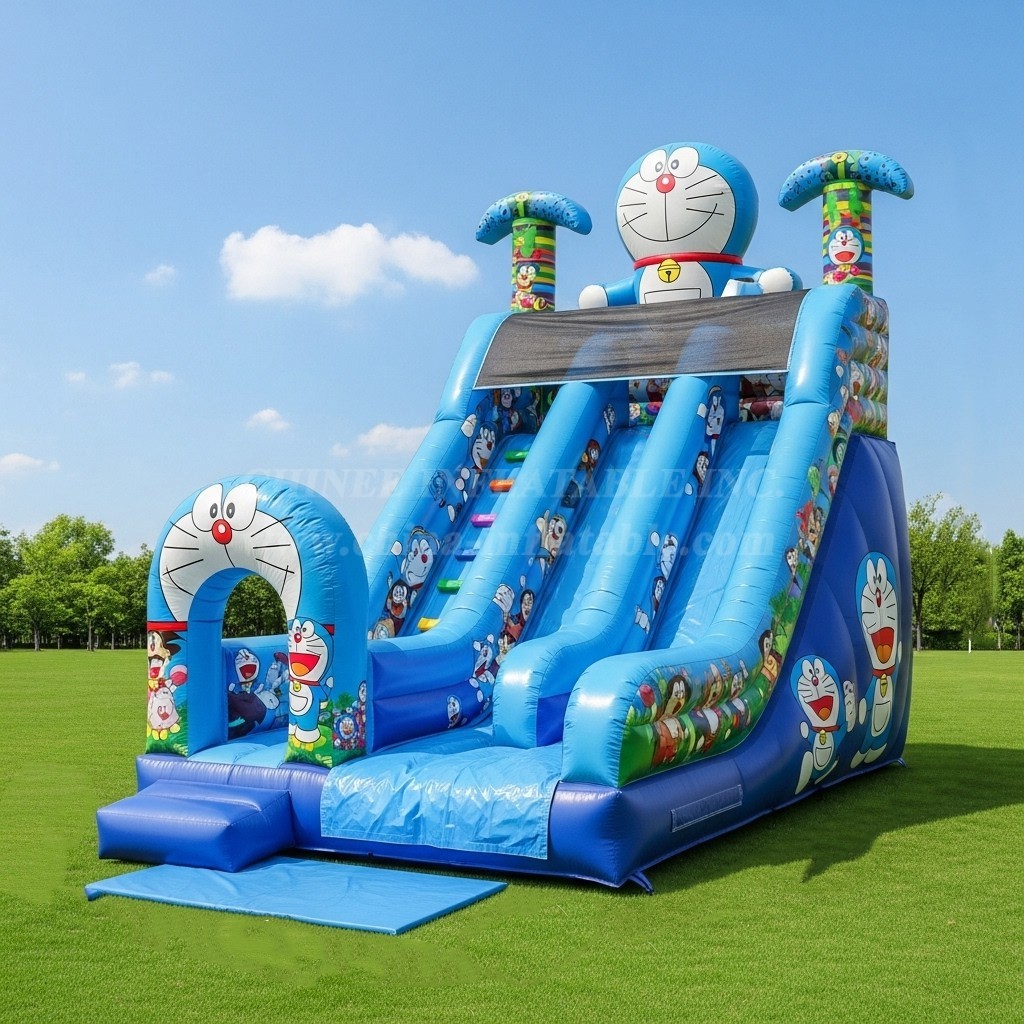 T8-8161 Doraemon Theme Inflatable Dry Slide