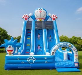 T8-8162 Doraemon Theme Inflatable Dry Slide