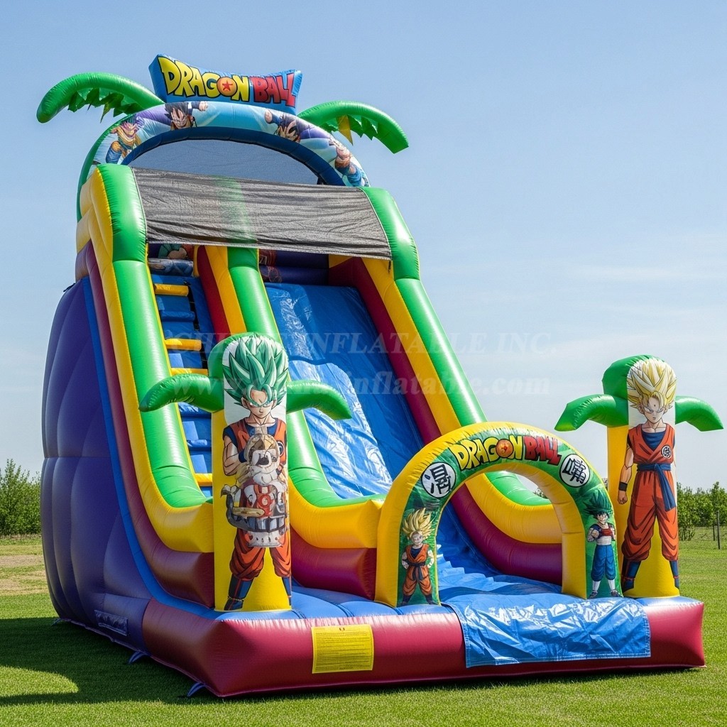 T8-8166 Dragon Ball Theme Inflatable Dry Slide