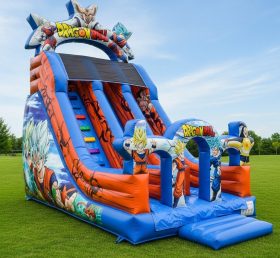 T8-8168 Dragon Ball Theme Inflatable Dry Slide