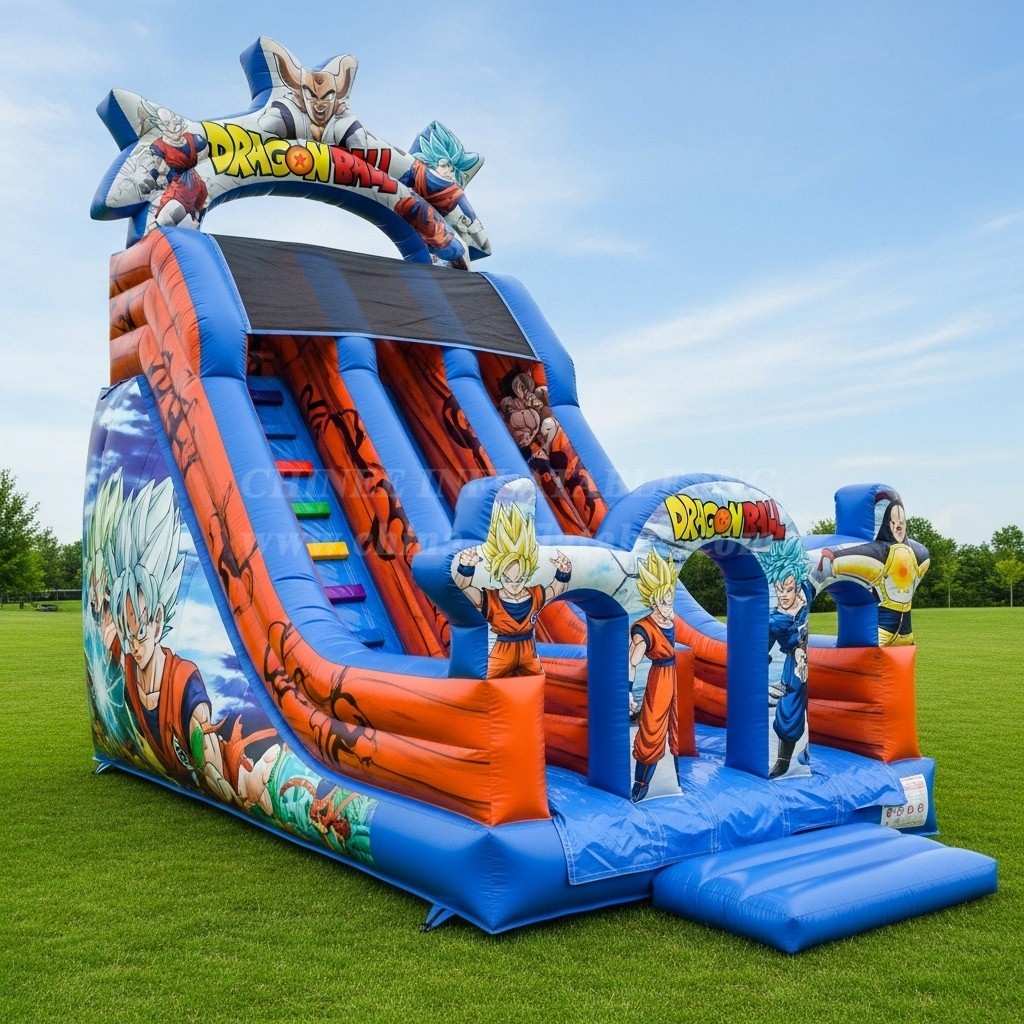 T8-8168 Dragon Ball Theme Inflatable Dry Slide
