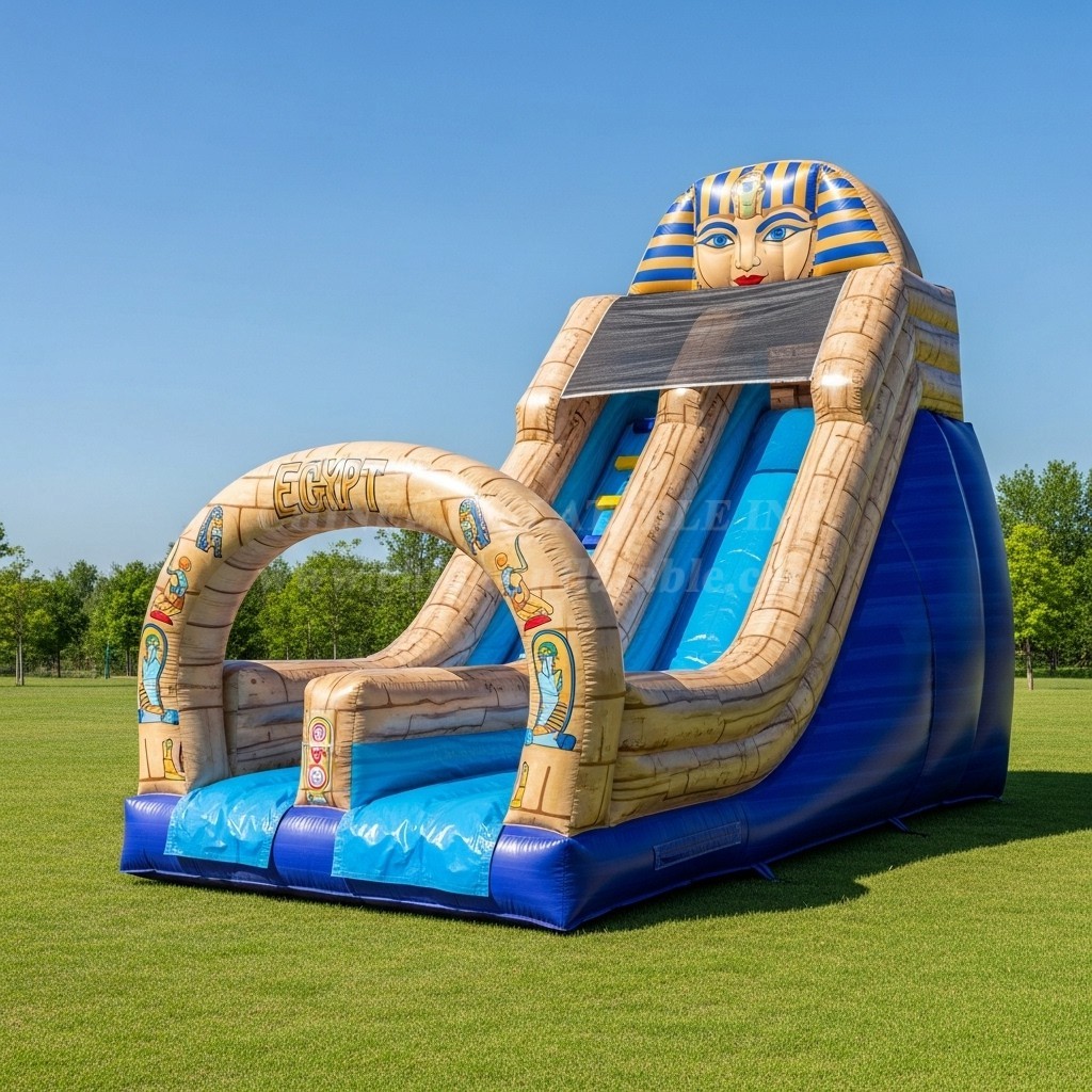 T8-8169 Egypt Theme Inflatable Dry Slide