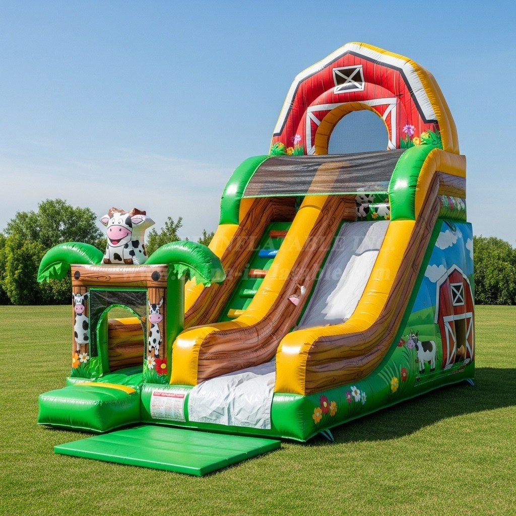 T8-8172 Farm Theme Inflatable Dry Slide