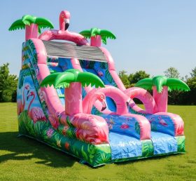 T8-8175 Flamingo Theme Inflatable Dry Slide