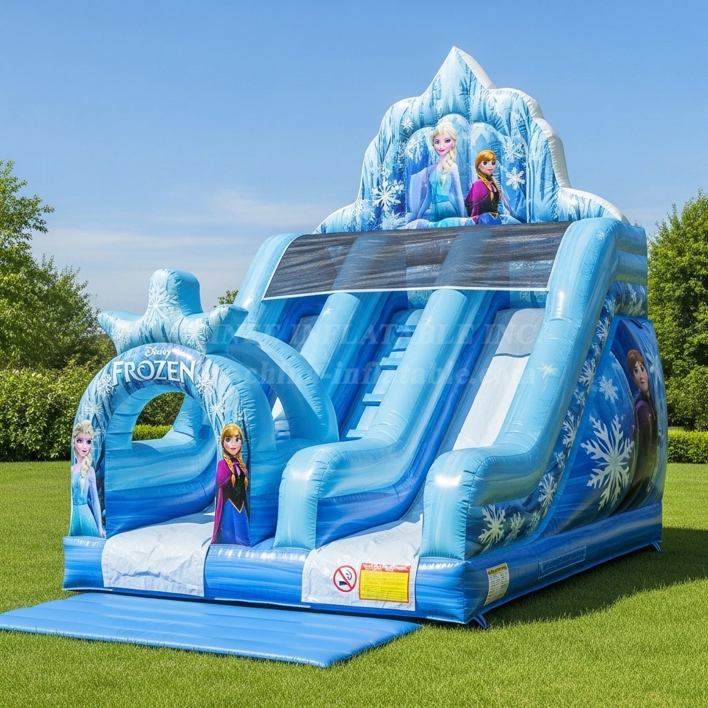 T8-8180 Frozen Theme Inflatable Dry Slide